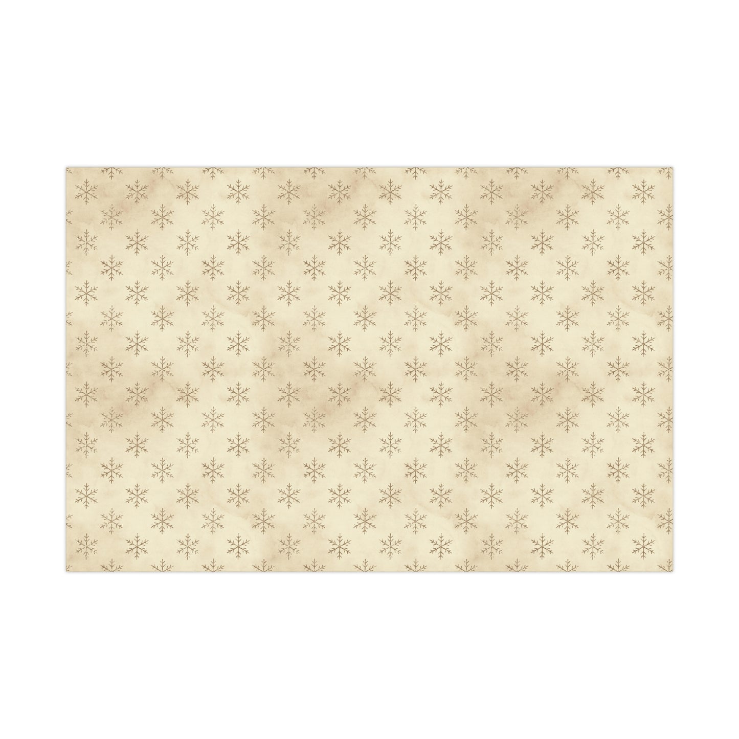 Gold Snowflake Gift Wrap Papers