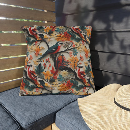 Floral & Birds Outdoor Pillows