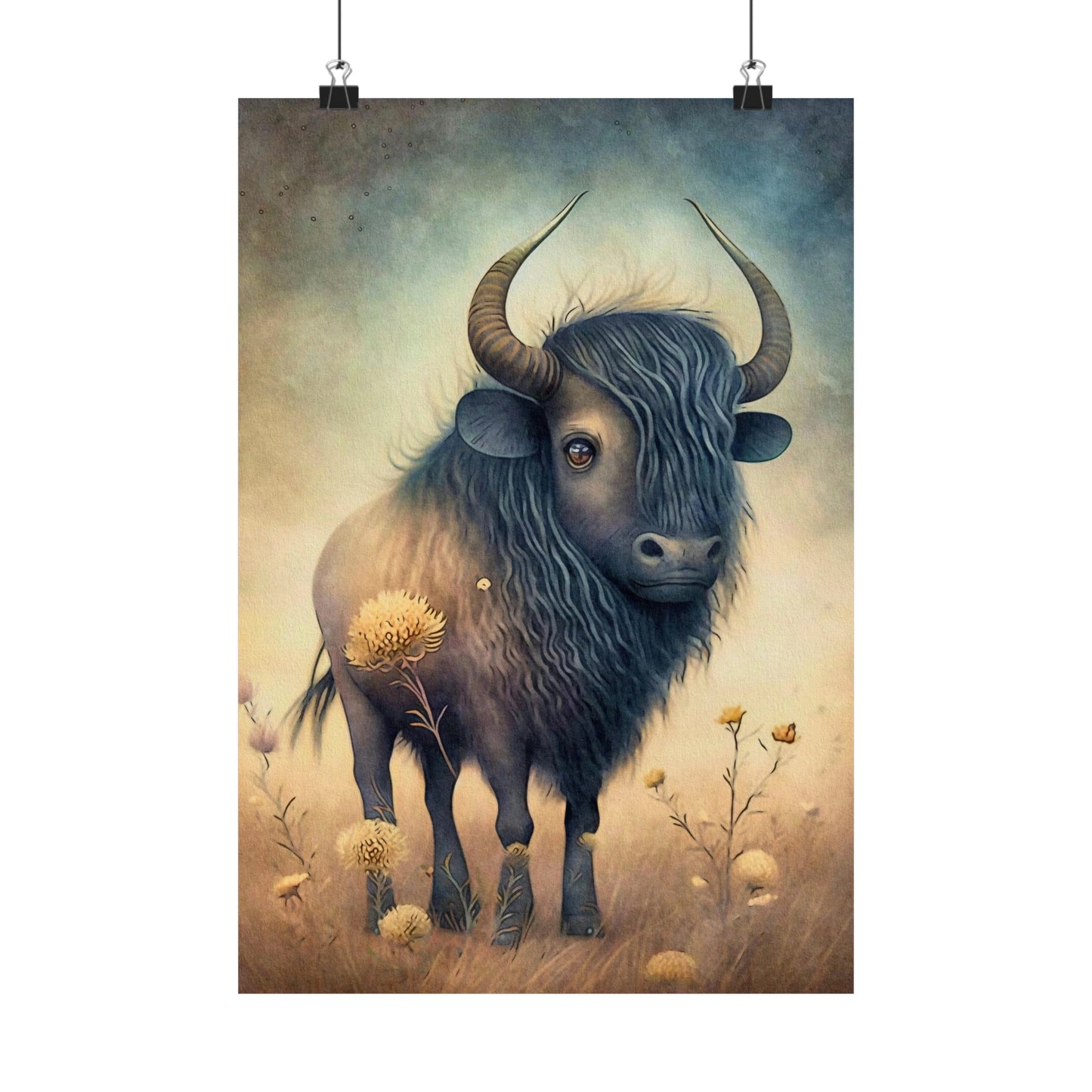 Safari Kids Collection- Buffalo Premium Matte Vertical Posters