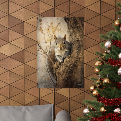 Squirrel in the Forest Premium Matte Vertical Posters