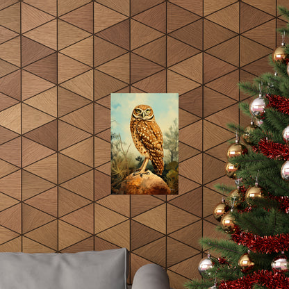 Burrowing Owl Premium Matte Vertical Posters