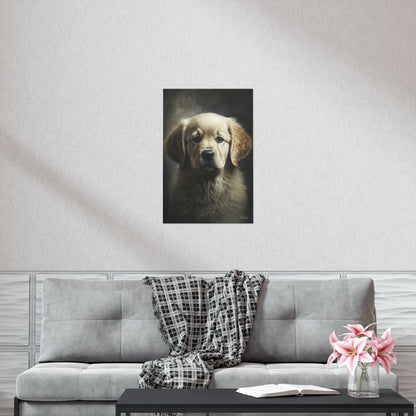 Golden Retriever Puppy Premium Matte Vertical Posters