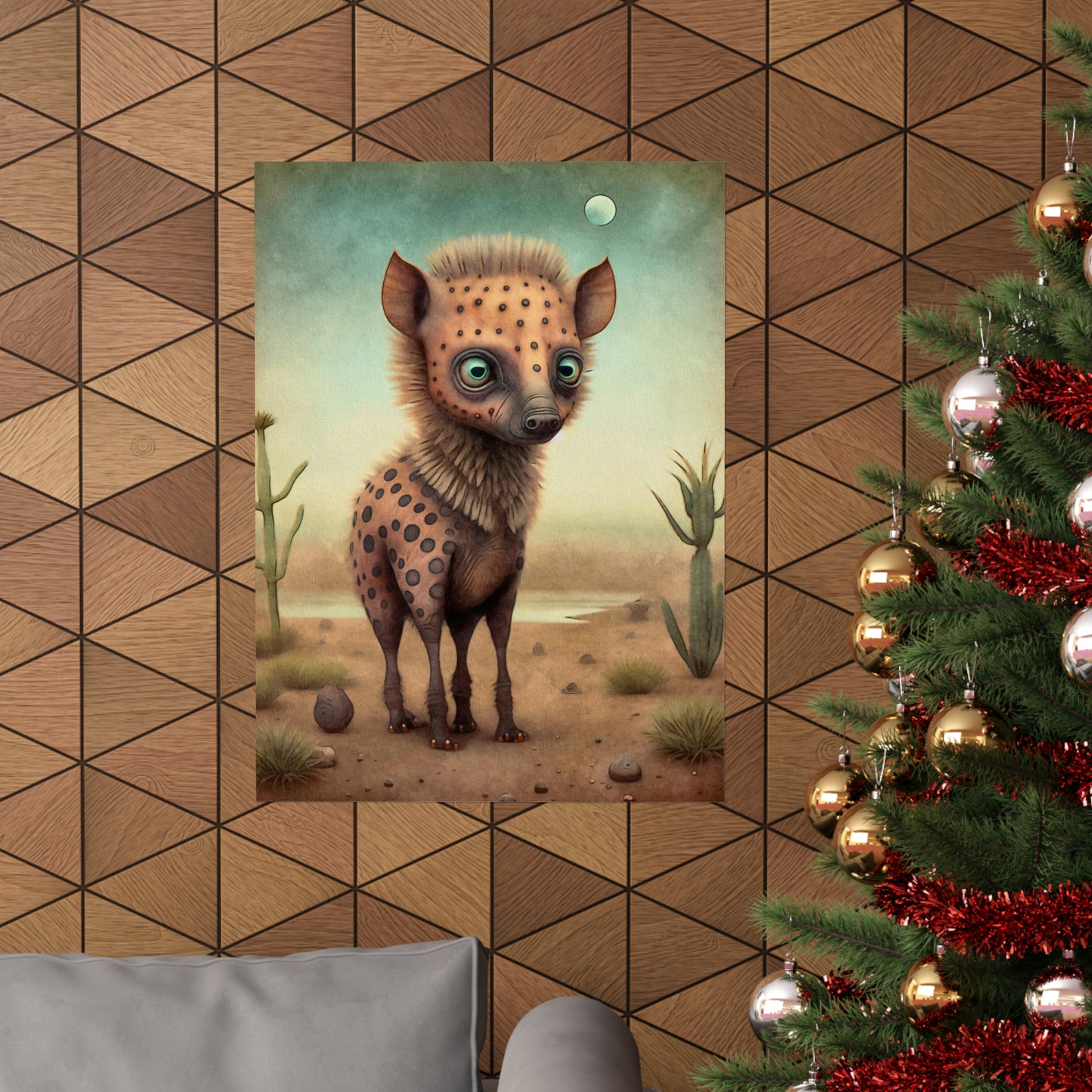 Safari Kids Collection- Hyena Premium Matte Vertical Posters