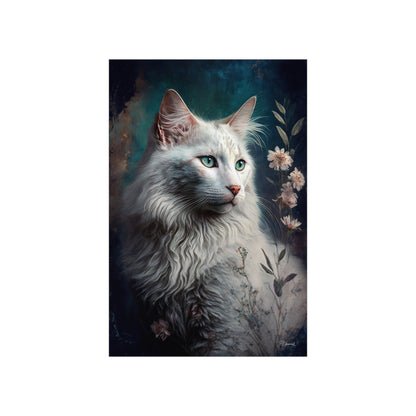 Turkish Angora Cat Premium Matte Vertical Posters