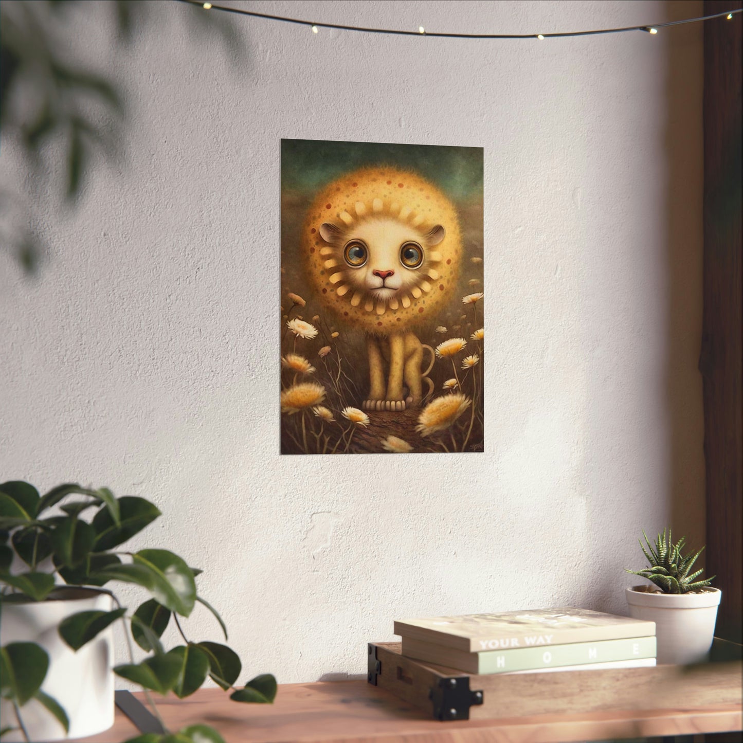 Safari Kids Collection- Lion Premium Matte Vertical Posters