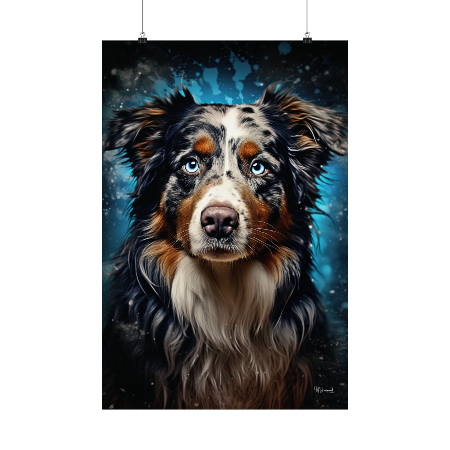 Australian Shepherd Premium Matte Vertical Posters