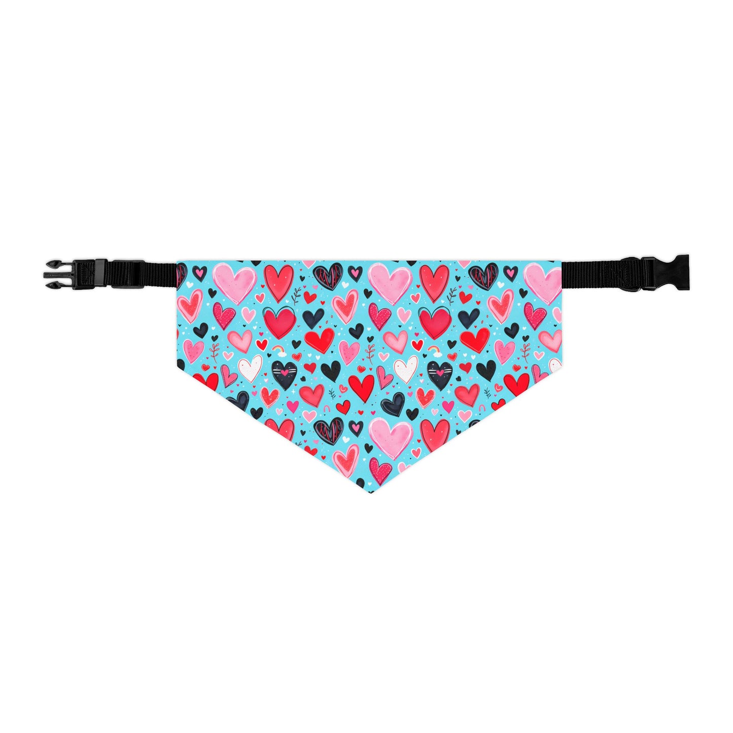 Sassy Pet's Bandana Collar - Loving Hearts
