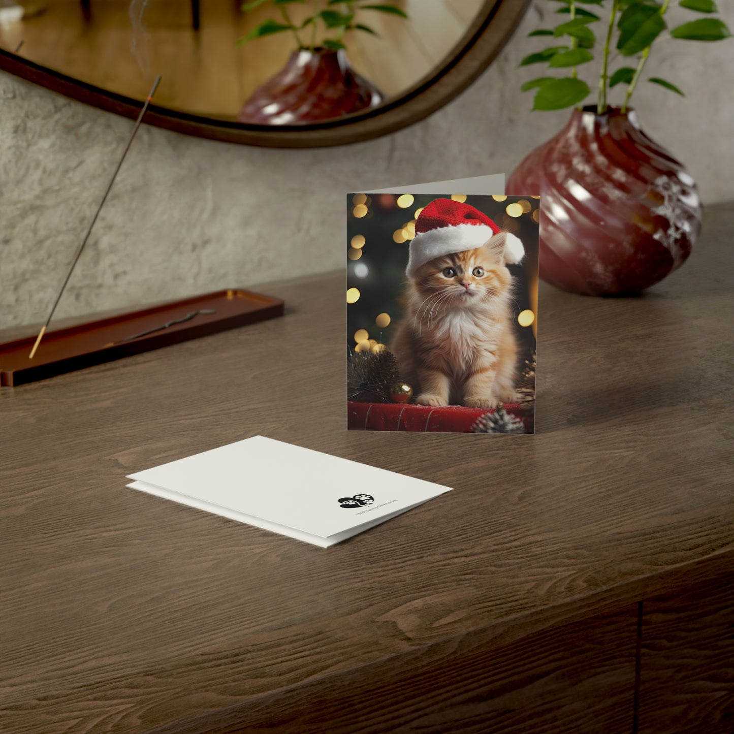 Santa's Here Christmas Greeting Cards (1, 10, 30, and 50pcs)