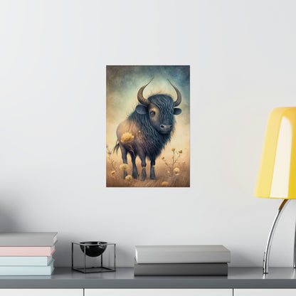 Safari Kids Collection- Buffalo Premium Matte Vertical Posters