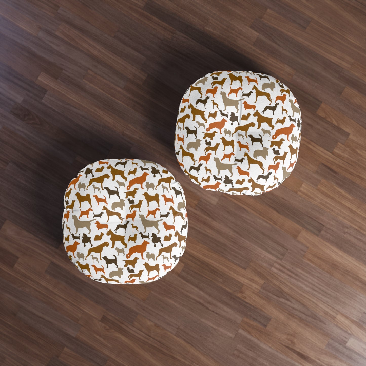 Sassy Pet's I Love Dogs! Tufted Floor Pillow, Round