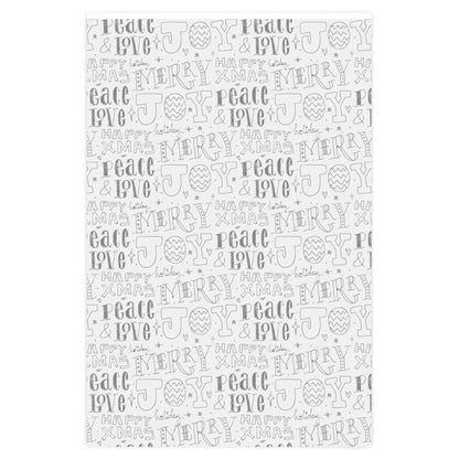 Peace, Love and Joy Merry Christmas Wrapping Paper