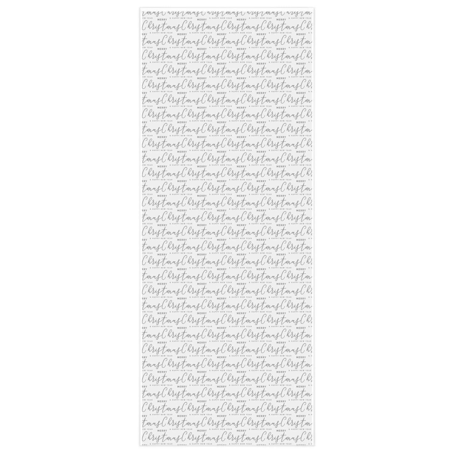 White Merry Christmas Wrapping Paper