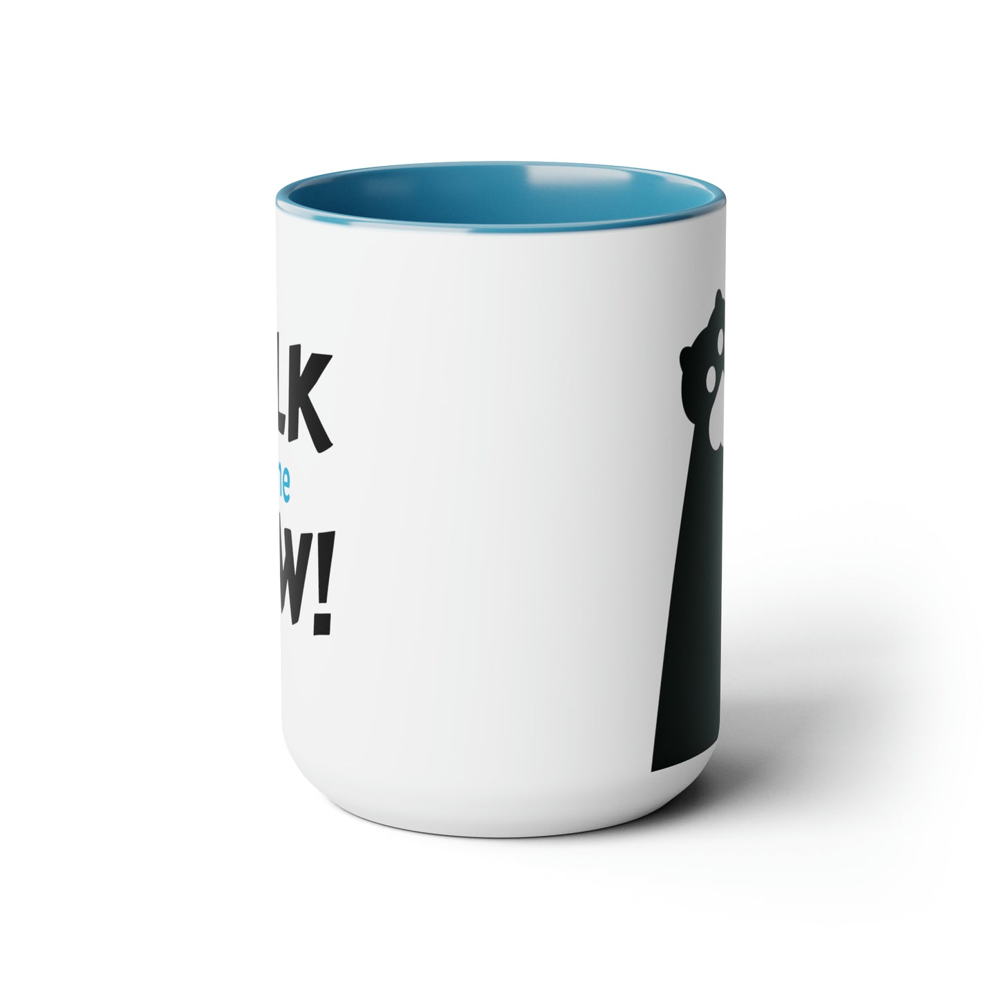 Talk to the Paw! Two-Tone Coffee Mugs, 15oz