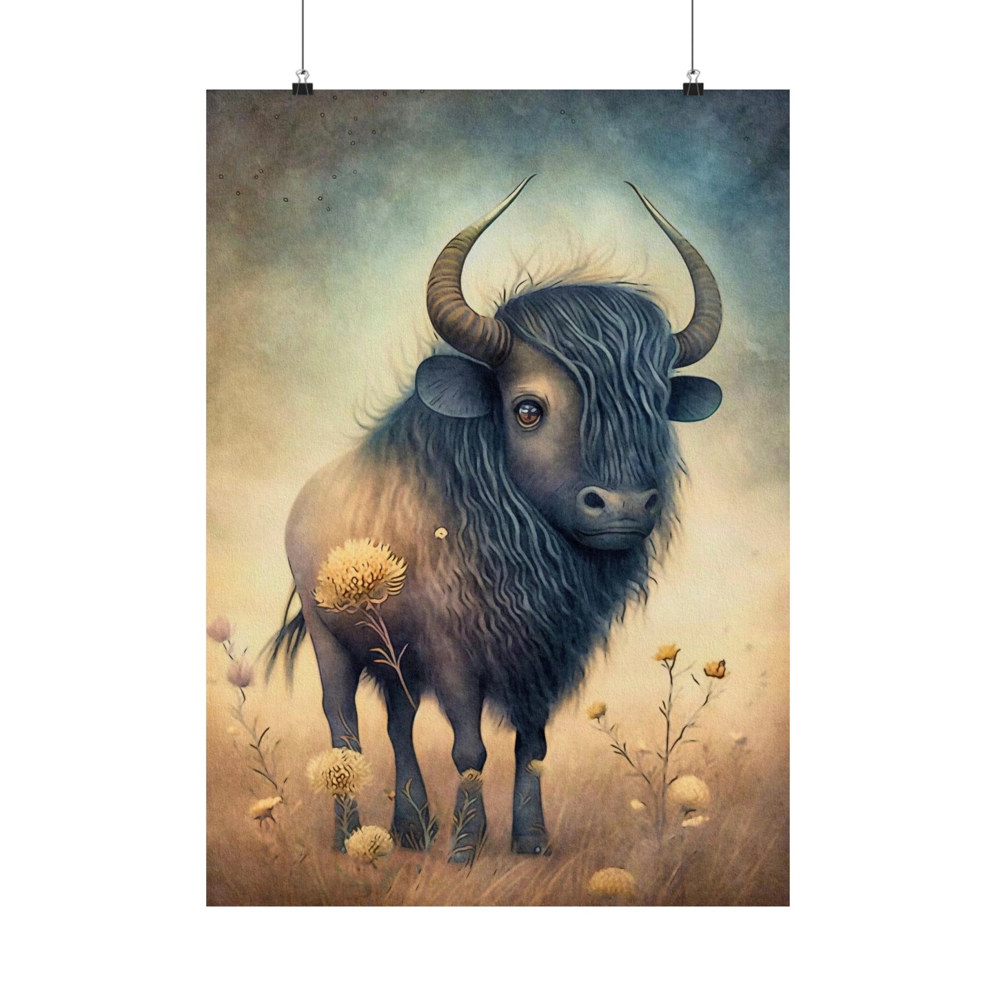 Safari Kids Collection- Buffalo Premium Matte Vertical Posters