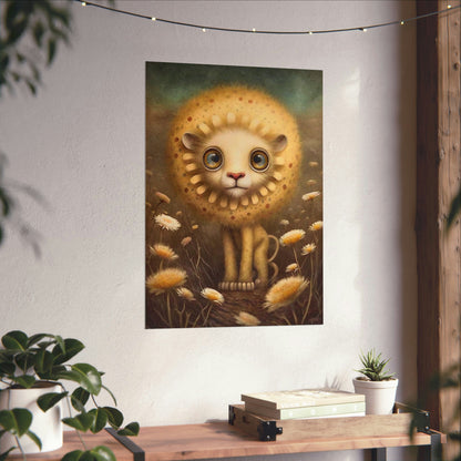 Safari Kids Collection- Lion Premium Matte Vertical Posters