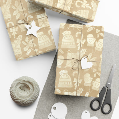 Gold Christmas Gift Wrap Papers