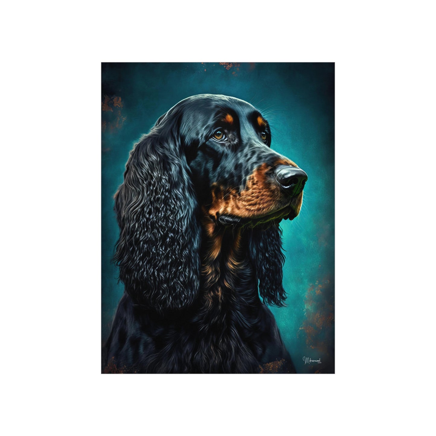 Gordon Setter Dog Premium Matte Vertical Posters