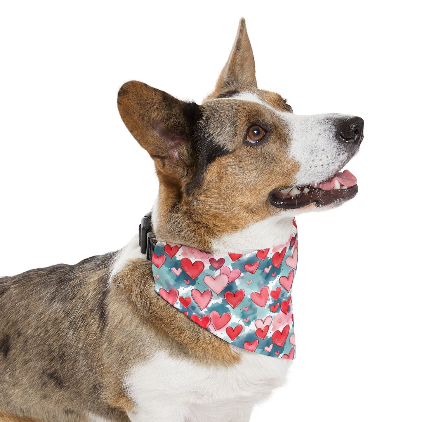 Sassy Pet's Bandana Collar - Doodle Hearts