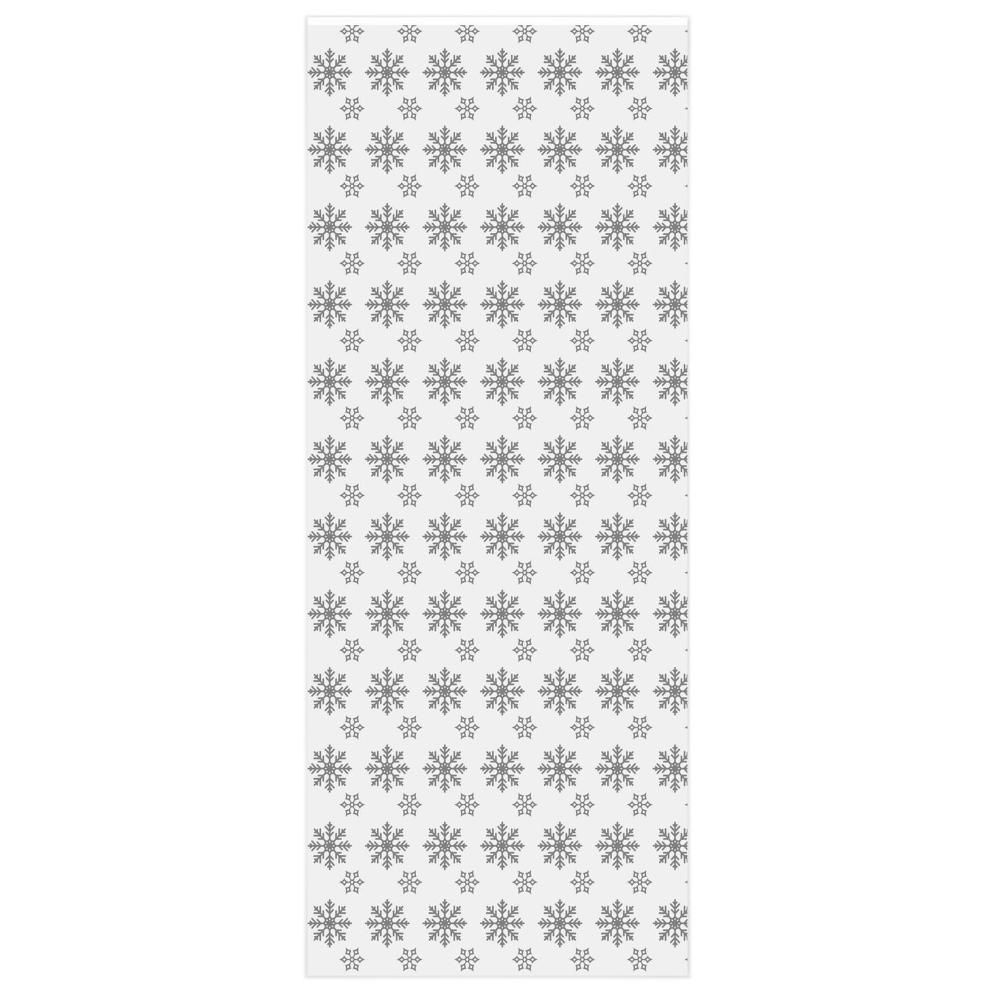 White Christmas Snowflake Wrapping Paper