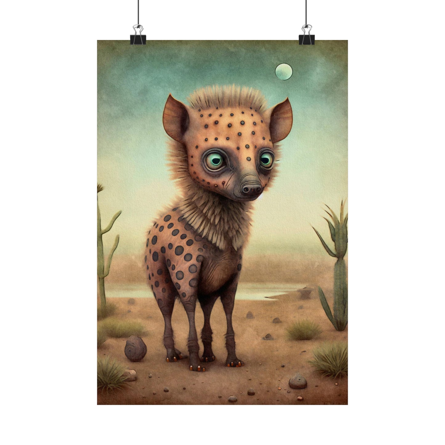 Safari Kids Collection- Hyena Premium Matte Vertical Posters