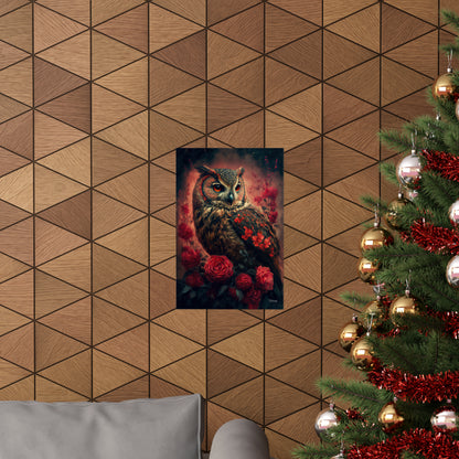 Owl Premium Matte Vertical Posters