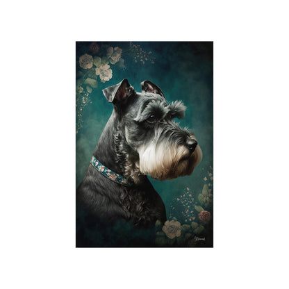 Miniature Schnauzer Dog Premium Matte Vertical Posters