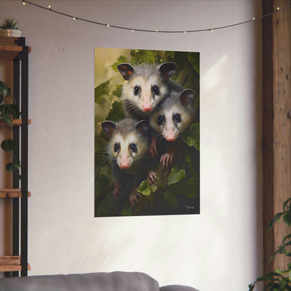 Possum Family Premium Matte Vertical Posters