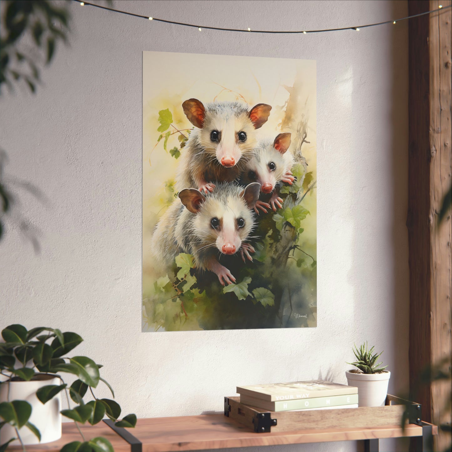 Possum Family Premium Matte Vertical Posters