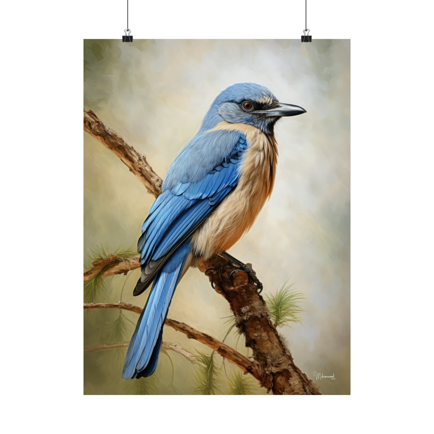 Scrub Jay Premium Matte Vertical Posters