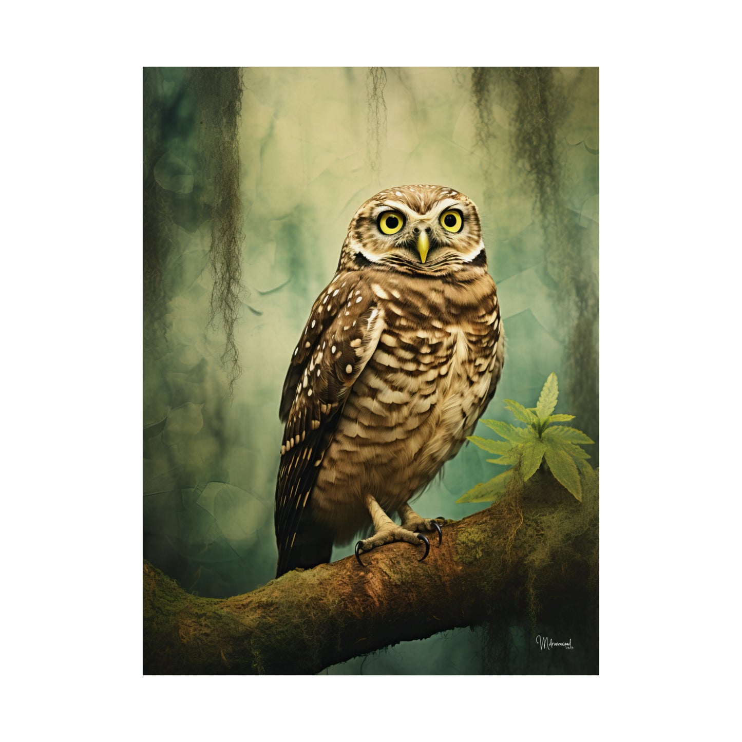 Burrowing Owl Premium Matte Vertical Posters