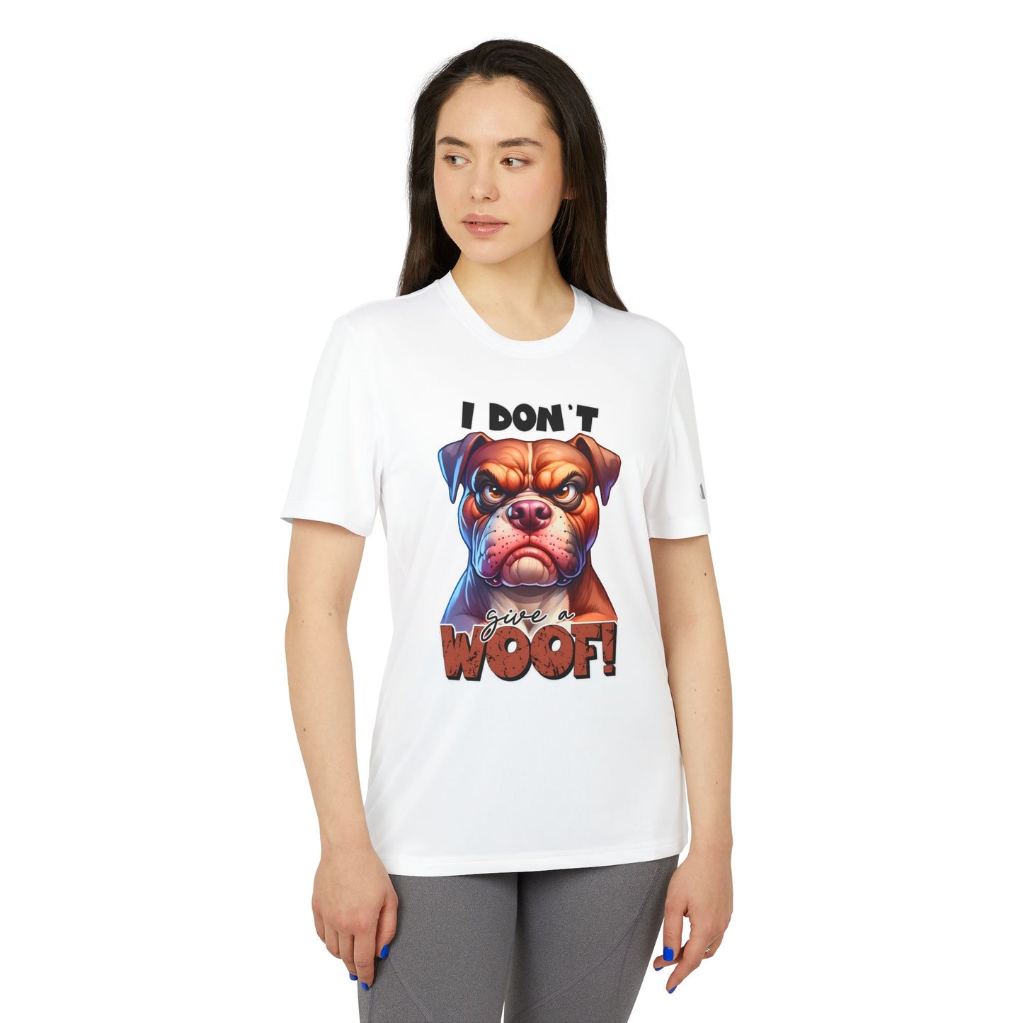 I Don't Give Woof adidas® Unisex Sport T-shirt