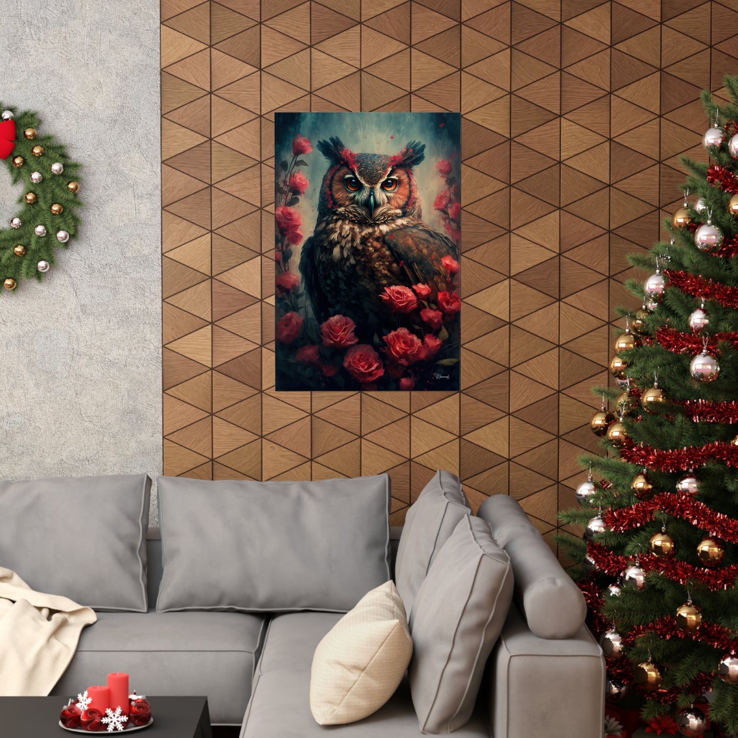 Owl Premium Matte Vertical Posters