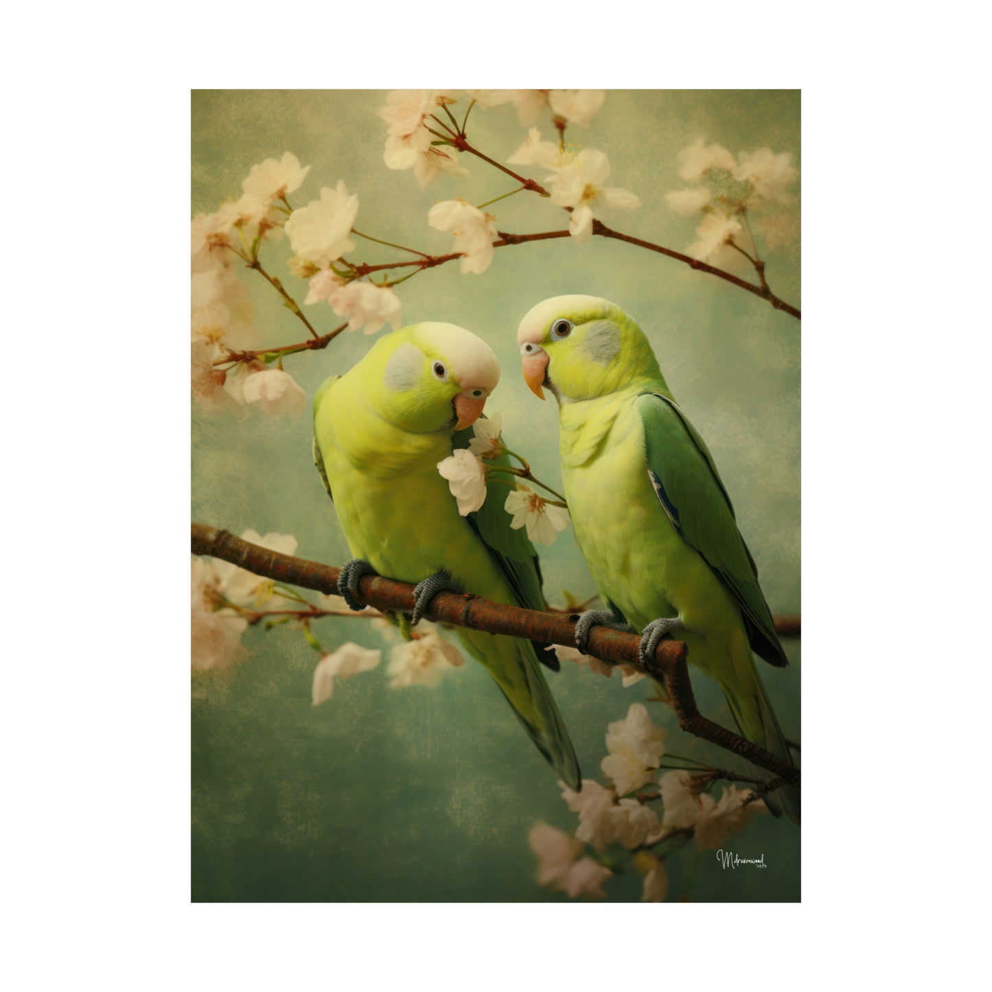 Parrot Matte Vertical Posters