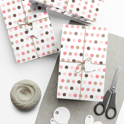 Multi-Color Polka Dot Gift Wrap Papers