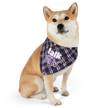 Sassy Pet's Talk to the Paw Pet Bandana Collar