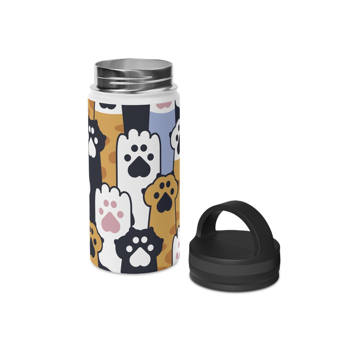 Talk to the Paw! Stainless Steel Water Bottle, Handle Lid