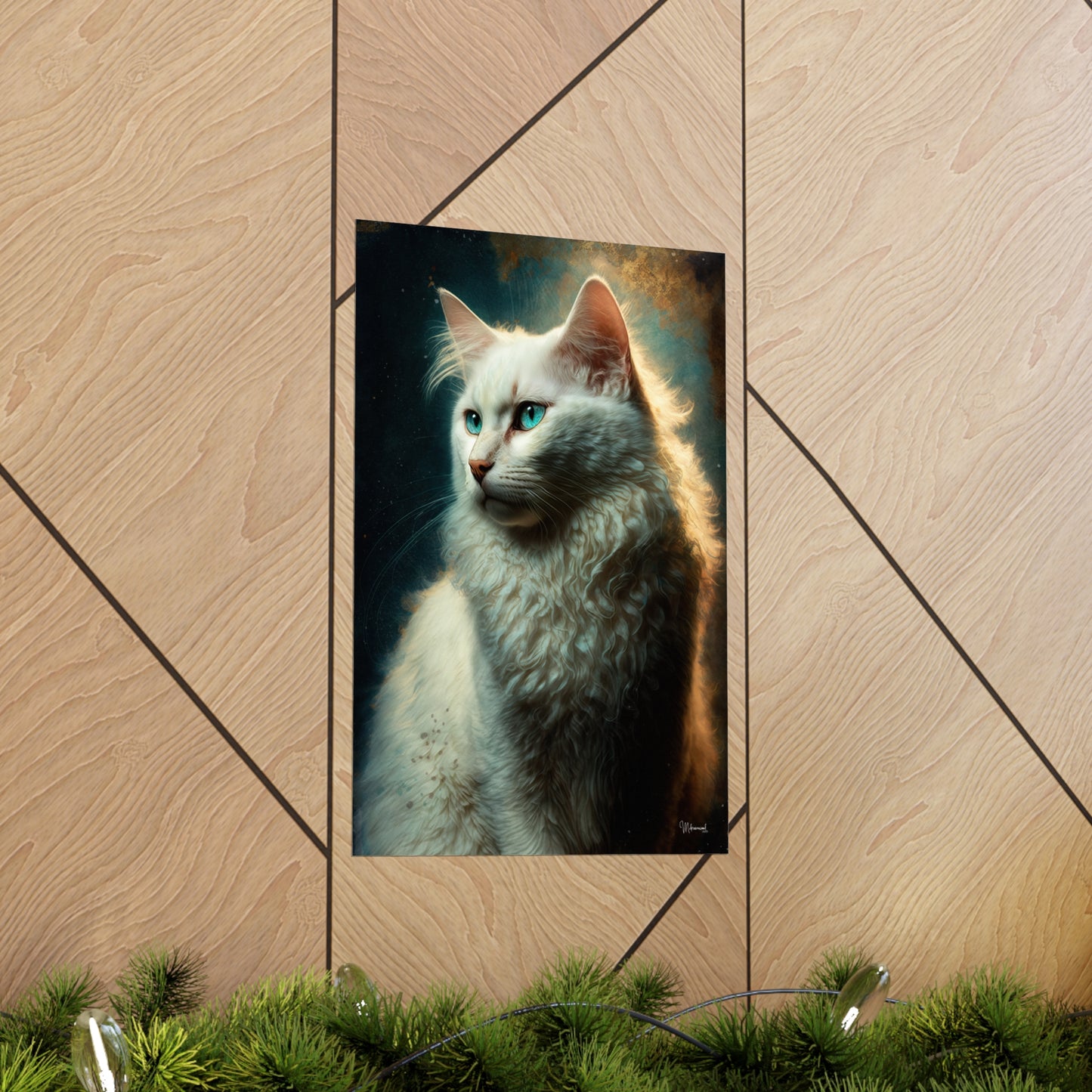 Turkish Angora Cat Premium Matte Vertical Posters