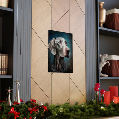 Weimaraner Dog Premium Matte Vertical Posters