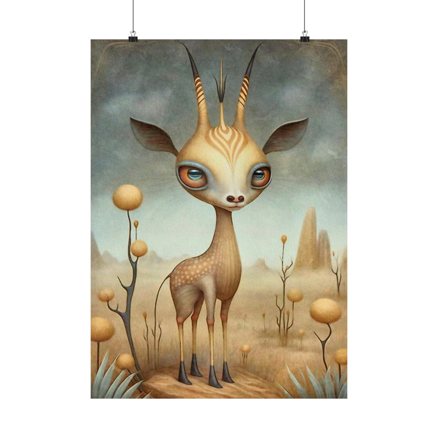 Safari Kids Collection- Gazelle Premium Matte Vertical Posters