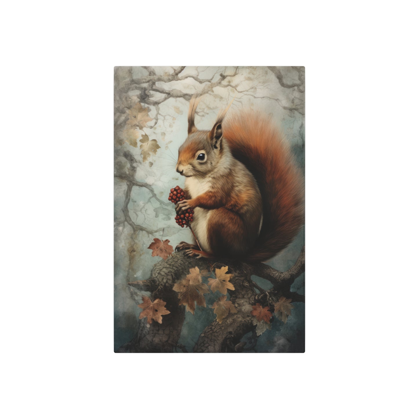 Squirrel Metal Art Sign