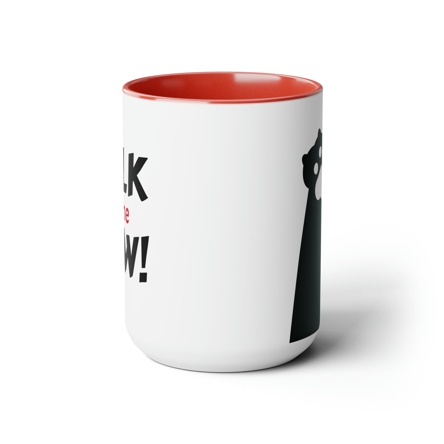 Talk to the Paw! Two-Tone Coffee Mugs, 15oz