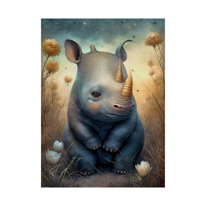 Safari Kids Collection- Rino Premium Matte Vertical Posters