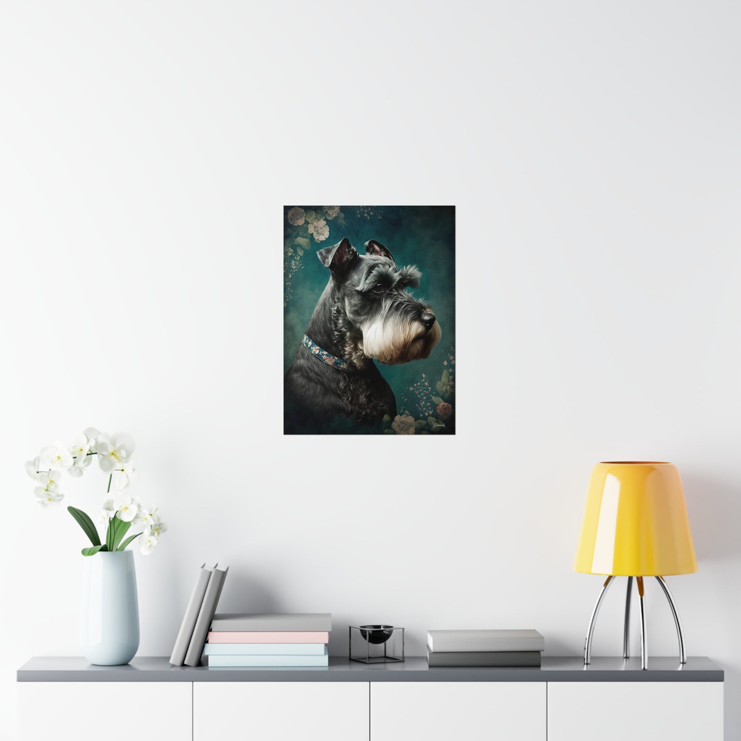 Miniature Schnauzer Dog Premium Matte Vertical Posters