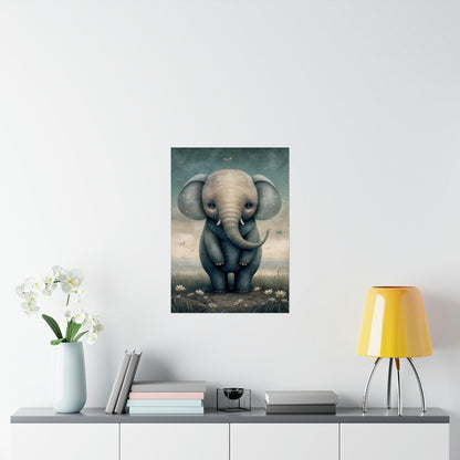 Safari Kids Collection- Elephant Premium Matte Vertical Posters