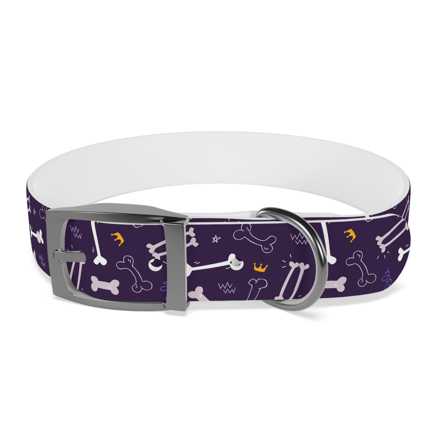 Sassy Pet's Purple Bones Collar