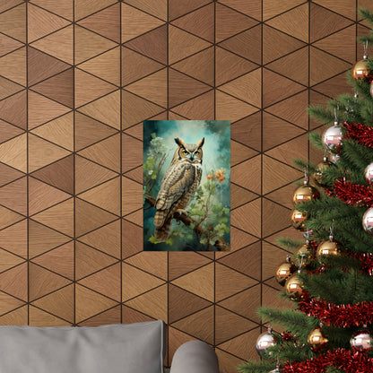 Great Horned Owl Premium Matte Vertical Posters