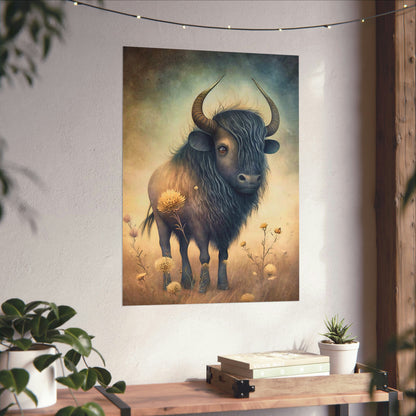 Safari Kids Collection- Buffalo Premium Matte Vertical Posters