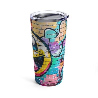 Happy Face Street Art Tumbler 20oz