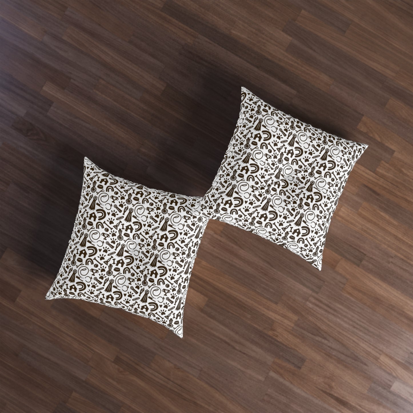 Sassy Pet's Puppy Love Tufted Floor Pillow, Square