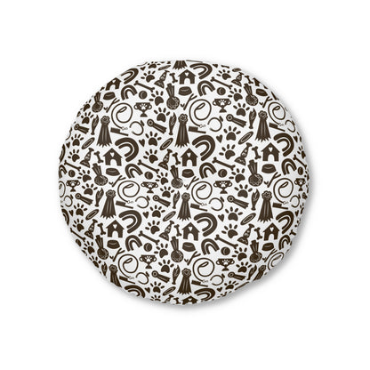 Sassy Pet's Champion Tufted Floor Pillow, Round
